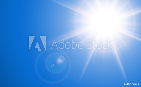 Picture of Sun with lens flare